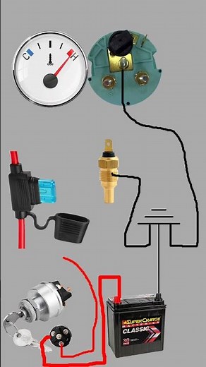 car temperature gauge|how work car temperature gauge work #automobile #electrical #temperature #car