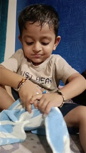 Little Rudra’s Handkerchief Playtime 🥰 Adorable Baby Moments | Funny Reactions | EASY Baby Game