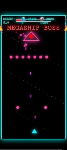 Neon Fighter: Update: New Aliens :)Html game for android browser. #geminiai #qwenai #smartphone #