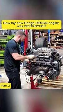 How my new Dodge DEMON engine was DESTROYED! P2 #fyp #car #repair #rebuild #engineering