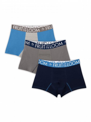 Fruit of the Loom Men's Breathable Performance Short Leg Boxer Briefs, 3-Pack