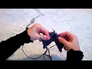 Wrap and Turn: knit stitches