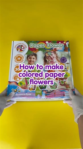 Here's an idea for a weekend activity  All the material used comes in the Paper Flowers Lab kit, available on our website site六‍. . . . #science4you #experiences #parents #children #diy #paperflowers | Science4you | Facebook