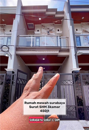 Surabaya mewah 2lantai SHM Dp450jt tenor 2tahun INFO 082141899952 #rumah #rumahminimalis #rumahidaman #rumahimpian #rumahgresik