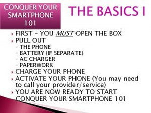 How To Conquer Your SmartPhone 101 Episode 1