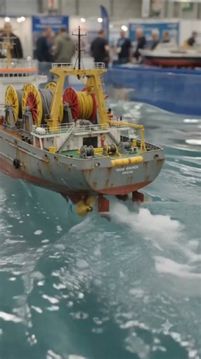this remote-controlled docking system in action is so satisfying. ❓ #MaritimeExpo
