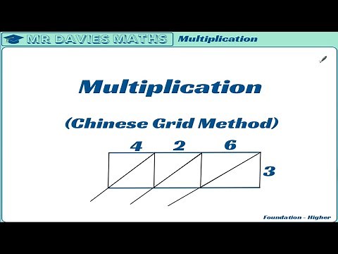Multiplication - GCSE Maths Tutorial Lesson (Chinese Grid Method)