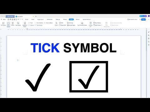 How To Insert Tick Mark In WPS Office