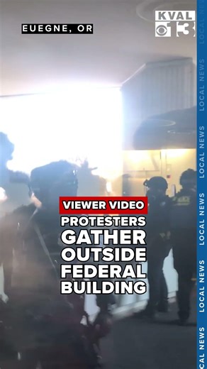 Viewer Video: Protesters outside fed building