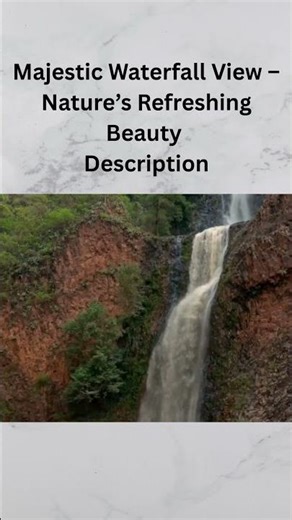 Beautiful Waterfall in Nature | Peaceful Flowing Water # shorts #shorts video