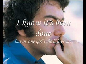 ( ) Neil Diamond - Solitary Man (W Lyrics) | 노래 가사