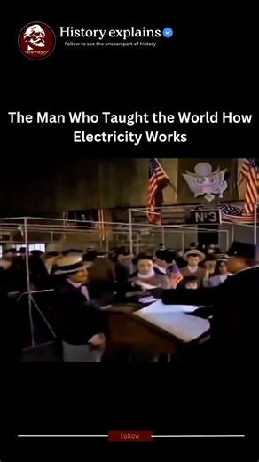 Wealth | Power | Elites Moves on Instagram: "This rare classroom demonstration is inspired by the experiments of Nikola Tesla (1856–1943) — the visionary scientist whose work shaped the modern electrical world. Tesla didn’t just invent machines. He visually demonstrated electricity using coils, transformers, and high-voltage experiments to help people understand a force they could not see. During the late 19th and early 20th century, Tesla traveled across Europe and America, giving live demonstr