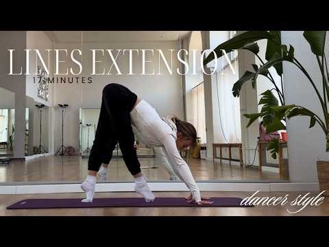 17 Min Lines & Extensions Routine | Flexibility for Dancers