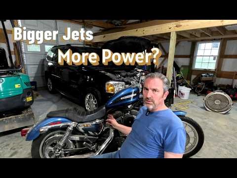 How to change the jets on your 1200 Harley Sportster.