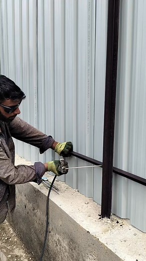 213K views · 1K reactions | Wall Sheet Fitting With the use of Welding 諒 #fypシ゚viralシfypシ゚ #weldingart | Welding Hub | Facebook