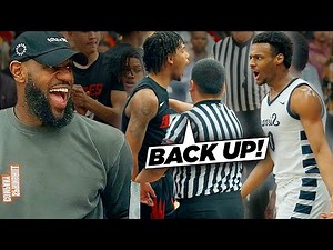 Bronny James PHYSICAL Playoff Game In Front of LeBron!! Bronny TAKES OVER!