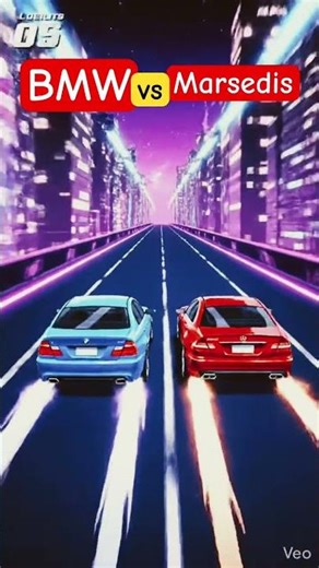 BMW vs Mercedes Speed Test #bmw #marsedes #race #speedtest #gaming #shorts