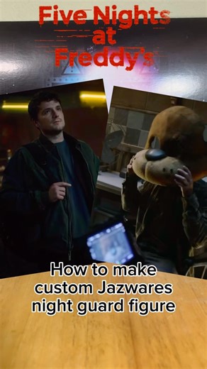 How to make custom Jazwares Night Guard figure #fnaf #jazwares