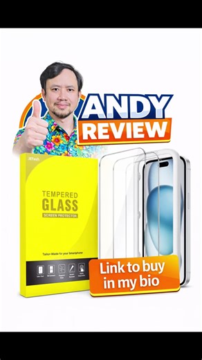 JETech Screen Protector for iPhone 15 Plus (6.7”) — Quick Review \t•\tCrystal-clear HD tempered glass that preserves original screen quality and touch sensitivity. \t•\tStrong 9H hardness for reliable protection against scratches and daily wear. \t•\tCase-friendly design fits perfectly without lifting edges. \t•\tEasy installation tool makes alignment fast and bubble-free. \t•\tGreat value with a 3-pack for long-term use and peace of mind. Overall: Clean look, solid protection, and effortless in