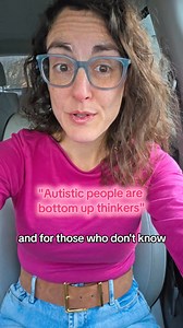 "Autistic people are bottom up thinkers" #latediagnosedautistic #autisticadult #autismawareness | Sensory Stories by Nicole
