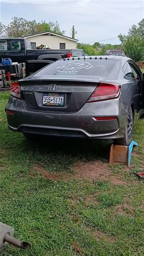 before and after muffler delete 2015 honda civic coupe ex 1.8L