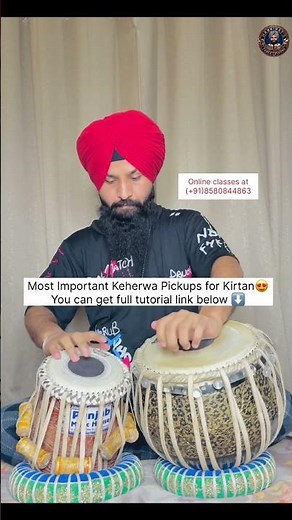 Important Keherwa Pickups for Kirtan 😍 Online classes at (+91)8580844863 #tabla #music