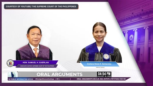 13K views · 120 reactions | WATCH: Why is there no divorce law in the Philippines? Solicitor General Darlene Marie Berberabe explains that there is no divorce locally not because of statutory prohibition, but rather because policies do not provide a mechanism to avail of absolute divorce. Berberabe gave this explanation during the SC's oral arguments on foreign divorce on Tuesday, August 19. | Rappler | Facebook