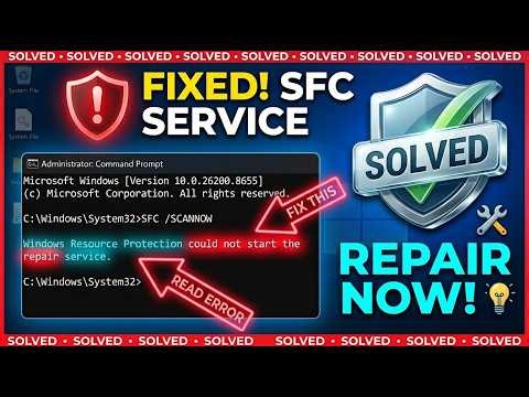 Fix "Windows Resource Protection Could Not Start the Repair Service" on Windows 11/10