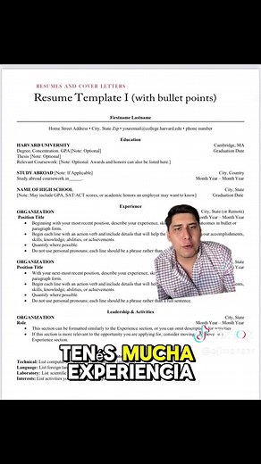 Crea un CV efectivo con el formato Harvard
