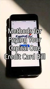 How to Pay Your Capital One Credit Card Bill