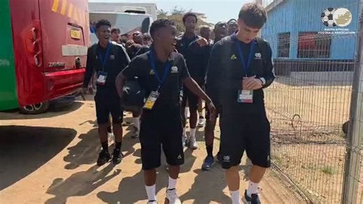 South Africa arrive at the stadium ahead of their opening match of the CAF Under-17 Africa Cup of Nations 2026 | COSAFA Qualifiers in Zimbabwe. | SAFA.net - South African Football Association