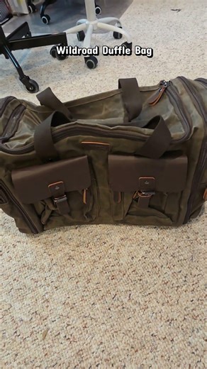 Wildroad Duffle Bag for Men Waterproof Waxed Canvas