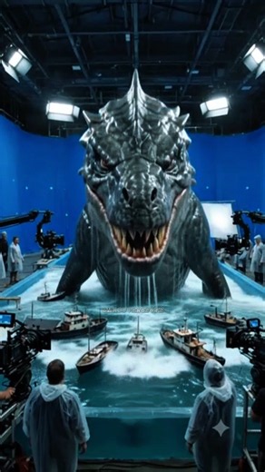 WAIT… THAT GIANT CREATURE WASN’T REAL?! 😳🌊 #GiantWave #WaterEffects