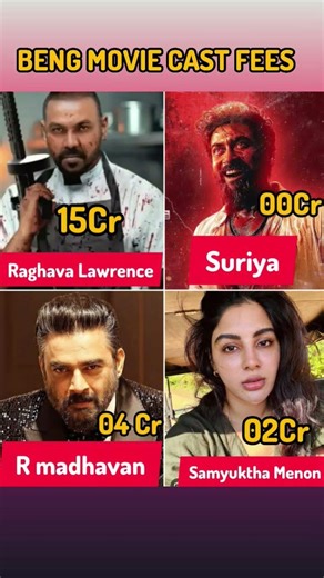 BENZ Movie Cast Fees? || #shorts #benz #suriya #raghavalawrence