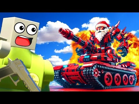 Playing Hide and Seek with an EVIL SANTA MECH! (Brick Rigs Multiplayer Survival)