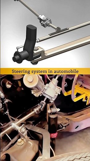 Car Steering System Working Explanation- 3D Cad Design & Mechanical Animation ✅ #trending #cad #car