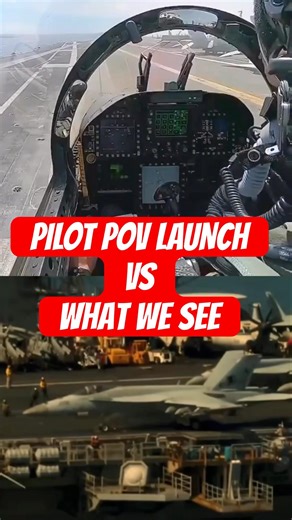 F/A-18 Catapult Launch – Pilot POV From an Aircraft Carrier