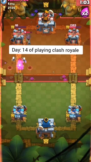 NOOB GAMING on Instagram: "Day:14 almost reached hog mountain and lost 3 times in row #clashroyale #fyp #day14 #loss"