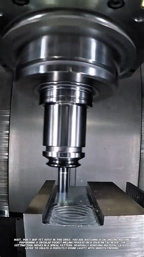 CNC Circular Pocket Milling Process | High Precision Spiral Machining Technology.