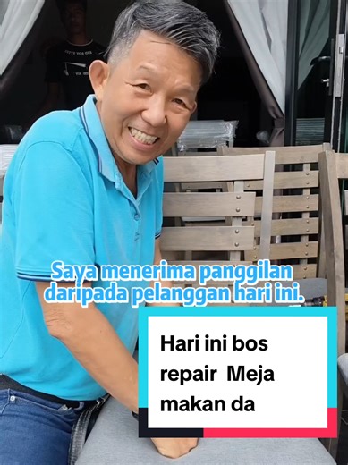 Hari ini bos repair Meja makan dan kerusi.❤️#fyp #perabot #sharing #woodworking #furniture