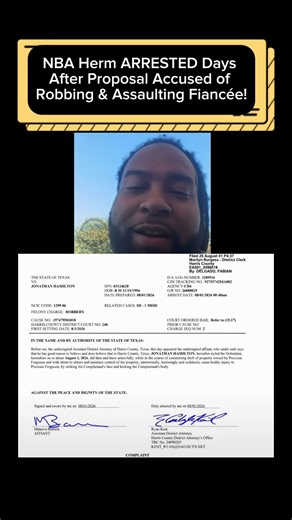 NBA Herm ARRESTED Days After Proposal Accused of Robbing & Assaulting Fiancée!