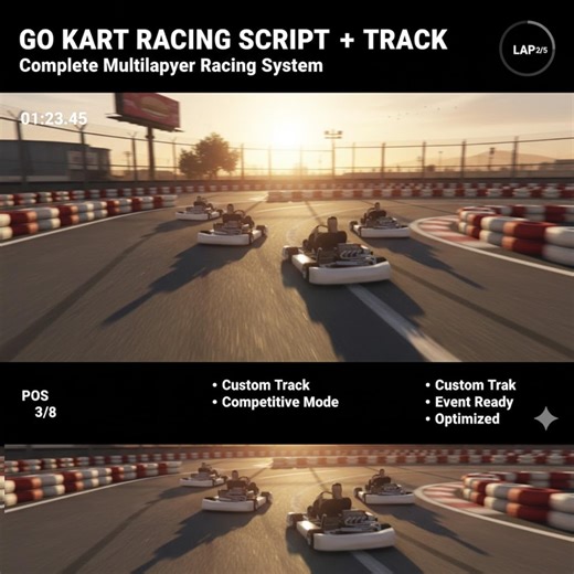 Go Kart Racing Script & Custom Track Map | Multiplayer Roleplay Server Resource | Kart Mini Game System - Etsy UK