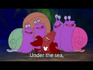 The Little Mermaid Under the Sea Lyric Video Disney Sing Along