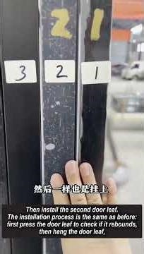 Multi-panel Sliding Door Installation On Site #aluminiumdoor #door#slidingdoors