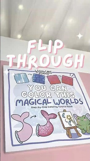 Magical Worlds Coloring Book Flip Through ✨ Willow Lake Studio | Practice & Techniques
