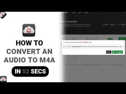 How to Convert An Audio To M4A on Cloud Convert [NEW]