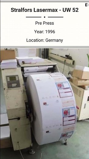 🔥 FOR SALE | Stralfors Lasermax UW-52 (Used Pre-Press Machine) ‪@Machinedalal‬