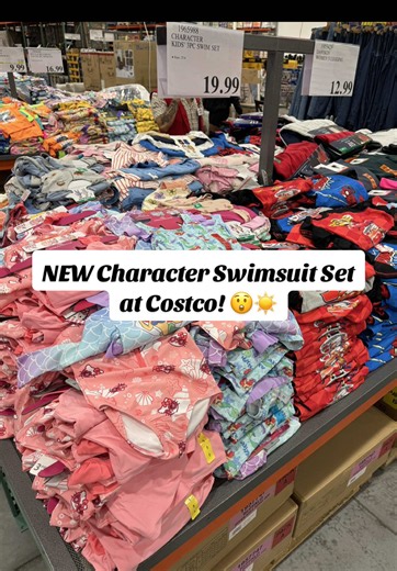 Adorable Kids Character Swimsuit Sets at Costco!