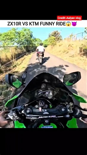 ZX10R VS KTM FUNNY RIDE😱👿#shorts#viral#youtubeshorts