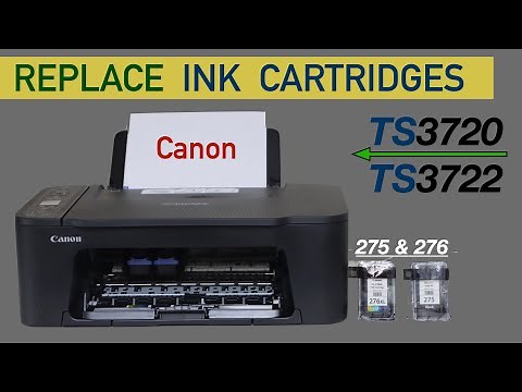Canon Pixma TS3720 Ink Cartridge Replacement TS3722 Printer !!